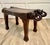 Vintage Indian Hand-Carved Solid Wood Elephant Bench For Sale - Image 11 of 12