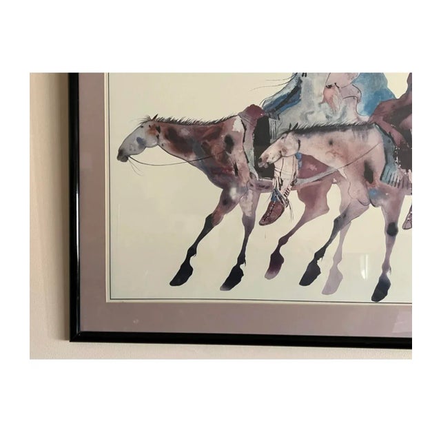 Vintage Carol Grigg Modern Native American Print For Sale - Image 9 of 12