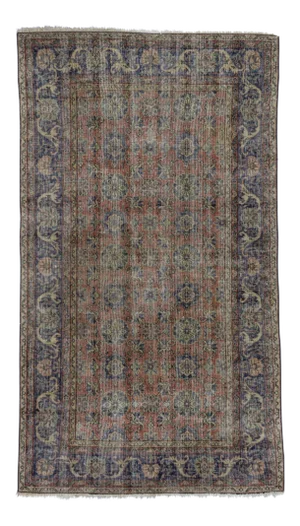 Vintage Distressed Turkish Rug - 4'6" x 8'1"