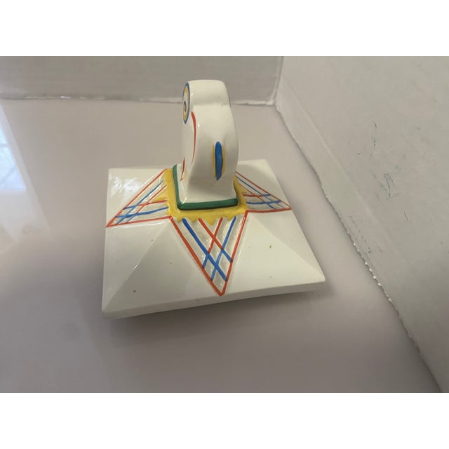 Early 20th Century Early 20th Century Art Deco Sculpture Porcelain Jewelry Box German For Sale - Image 5 of 12