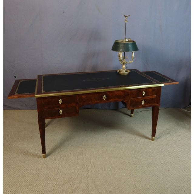 Wood Executive Desk in Mahogany For Sale - Image 7 of 13