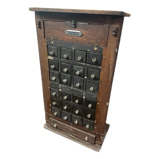 Antique 24 Drawer Apothecary Hardware Store Cabinet One of a Kind For Sale