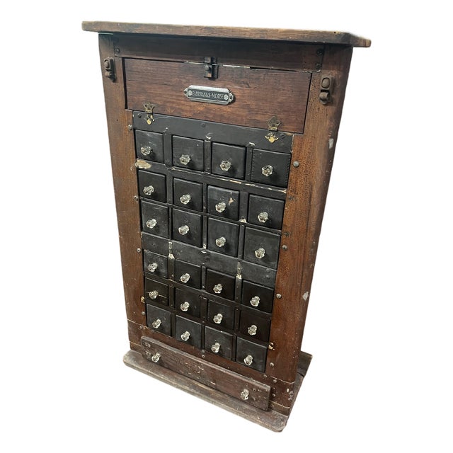 Antique 24 Drawer Apothecary Hardware Store Cabinet One of a Kind For Sale