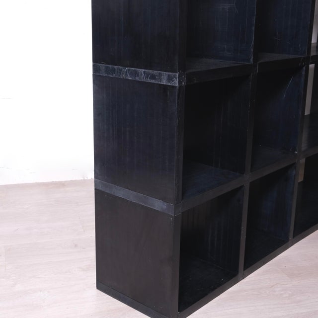 Black Modular Bookcase by Giulio A. Polvara for Kartell, 1970s For Sale - Image 9 of 17