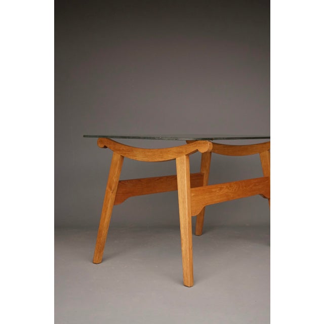 French Modernist Oak Console Table. 1930s For Sale - Image 14 of 18