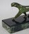 Mid 20th Century Art Deco Patinated Bronze Two Panthers After Michel Decoux on Marble Base For Sale In Los Angeles - Image 6 of 9