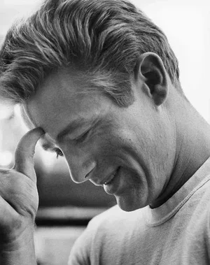 James Dean on the Set of "Rebel Without a Cause" 1955 (Photo by Sid Avery)