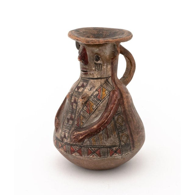 Tan Pre-Columbian Pottery Vessels, 2 For Sale - Image 8 of 11