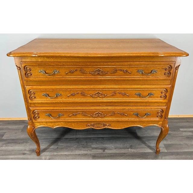 Vintage French Louis XIV Chest of Drawers For Sale - Image 9 of 13