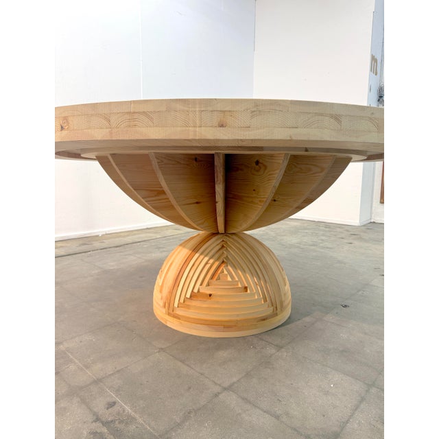 *La Rosa Dei Venti* Wooden Table, Mario Ceroli Signed For Sale In Los Angeles - Image 6 of 10