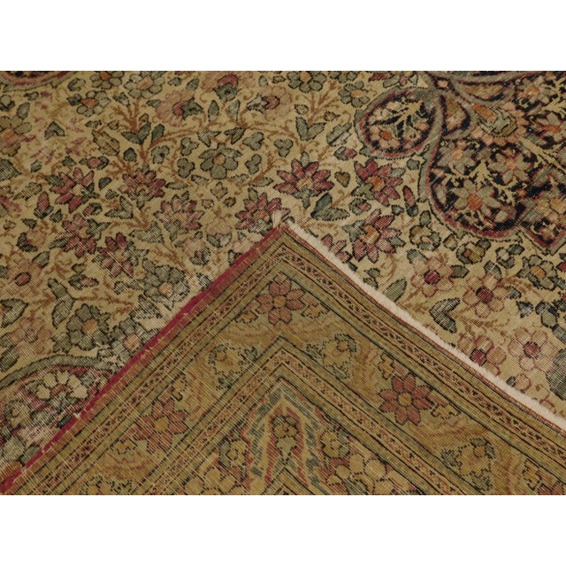 1900 Antique Persian Kerman Lavar Rug- 9′ × 14′ For Sale In Los Angeles - Image 6 of 12