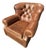 Restoration Hardware Churchill Leather Lounge Chair For Sale