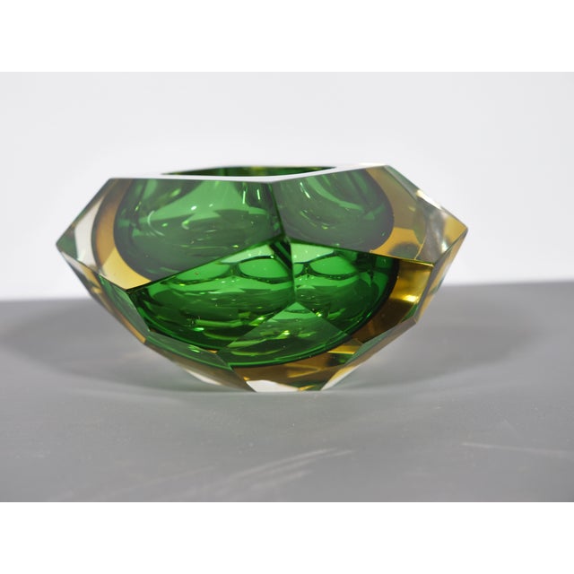 Mid-Century Modern Vintage Murano Sommerso Glass Bowl by Flavio Poli, 1970s For Sale - Image 3 of 8