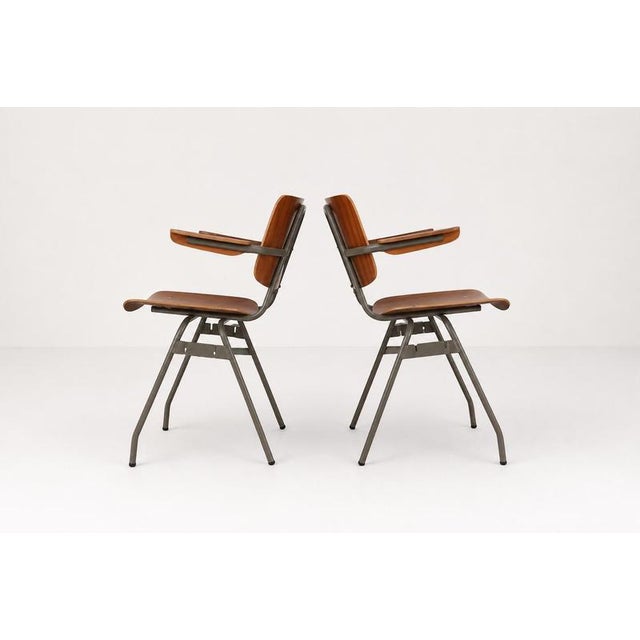 315 Stacking Chairs by Kho Liang Le for Car Catwijk, Set of 6 For Sale - Image 4 of 10