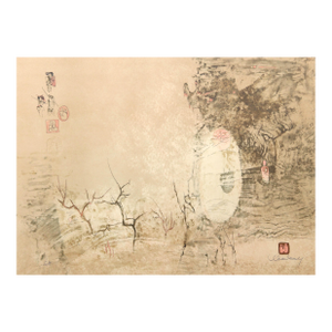 Untitled - Trees, Signed Lithograph With Intaglio Etching by Lebadang (Aka Hoi)