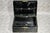 Animal Skin Late 19th Century Nice Asprey Antique Victorian Black Leather Desk Writing Stationary Box For Sale - Image 7 of 15