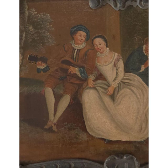 Early 20th Century Italian Painted Trumeau Composed of Antique Elements For Sale - Image 5 of 7