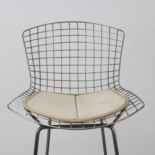 Vintage Stool in Metal and Leatherette, Italy, 1970s For Sale - Image 4 of 11
