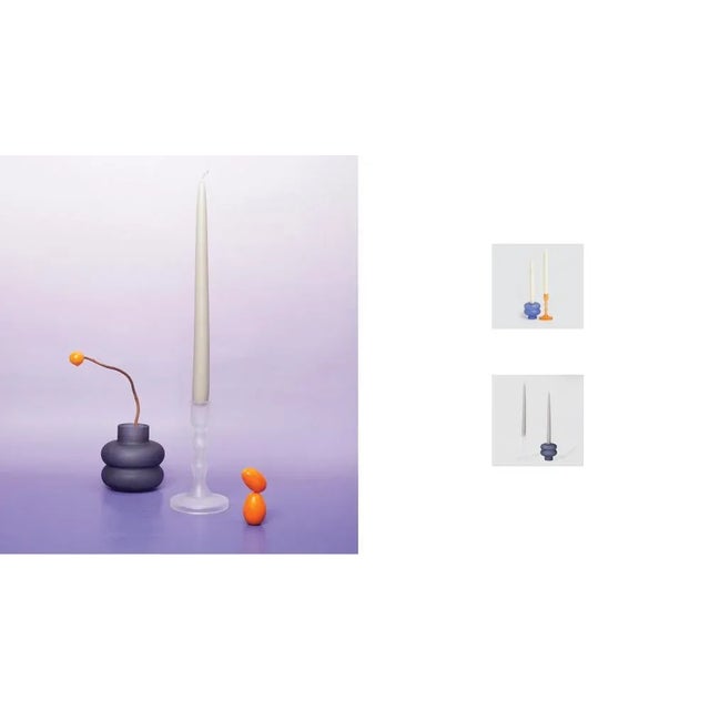 Candleholders by Bilge Nur Saltik for Form&seek, Set of 2 For Sale - Image 6 of 8