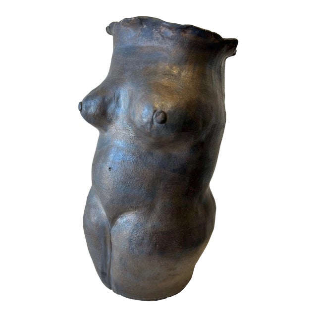 Large Sculptural Vase of Female Form For Sale
