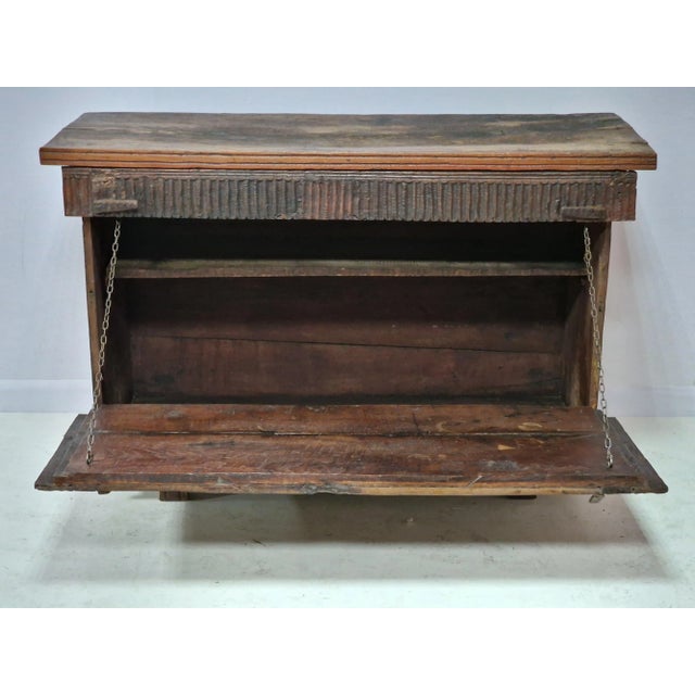 Mid-19th Century Sardinian Chest in Chestnut Wood For Sale - Image 3 of 11