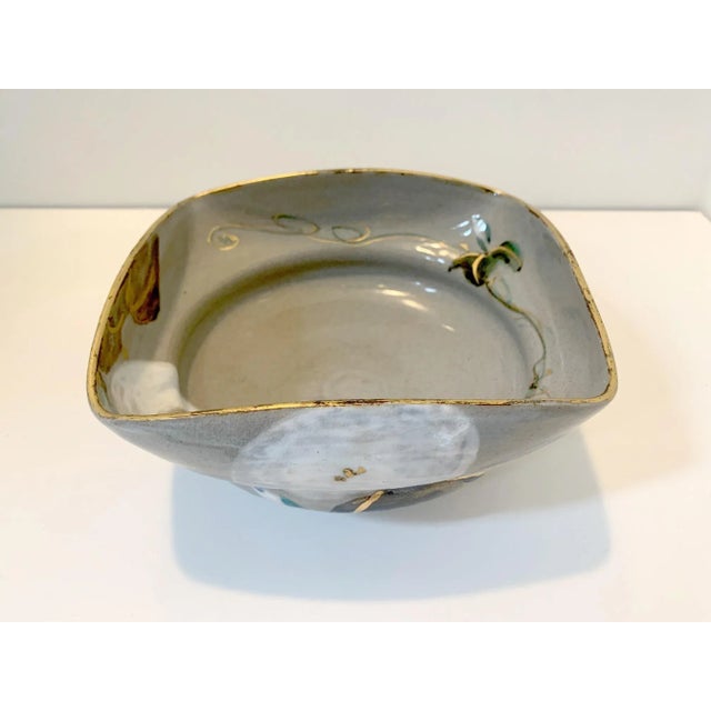 Japanese Ceramic Bowl Makuzu Kozan Utusushi Kenzan For Sale - Image 12 of 13