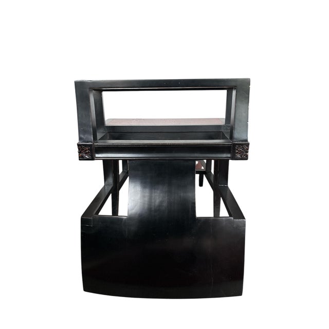 Chinese Folding Armchair with Calligraphy Backrest For Sale - Image 6 of 9