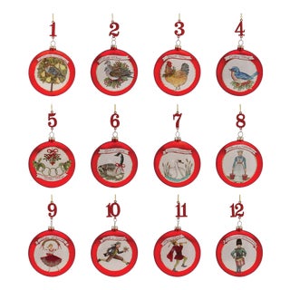 Twelve Days of Christmas Ornament (Set of 12) For Sale