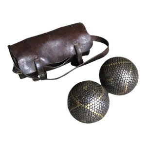Early 20th Century Boules De Petanque Set