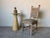 Vintage Organic Modern Minimalist Italian Travertine Pedestal Side Table/ Sold For Sale - Image 12 of 12