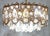 Metal Brass and Lead Crystal Chandelier from Palwa, 1960s For Sale - Image 7 of 11