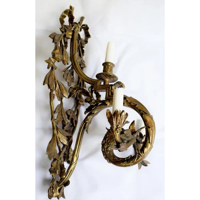 Large Wall Lights in Louis XV Style, 1880s, Set of 2 For Sale - Image 11 of 11