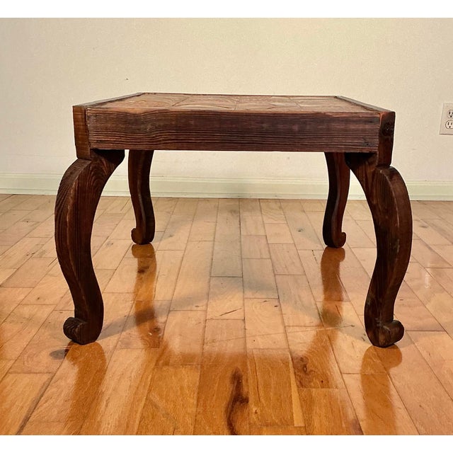 Jacques Blin Vintage Mid-Century Ceramic Tile Top Table, Circa 1960s-70s For Sale - Image 4 of 12