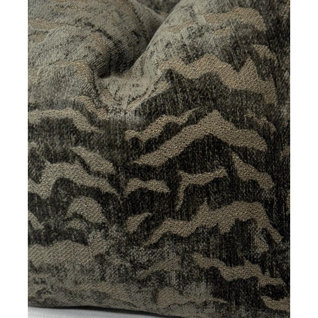 Transitional Tiger Chenille in Brown 22" Pillows-a Pair For Sale - Image 3 of 3