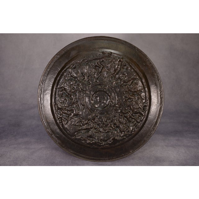 Wall Plate in Cast Steel with Bronze Patina, 19th Century For Sale - Image 12 of 13