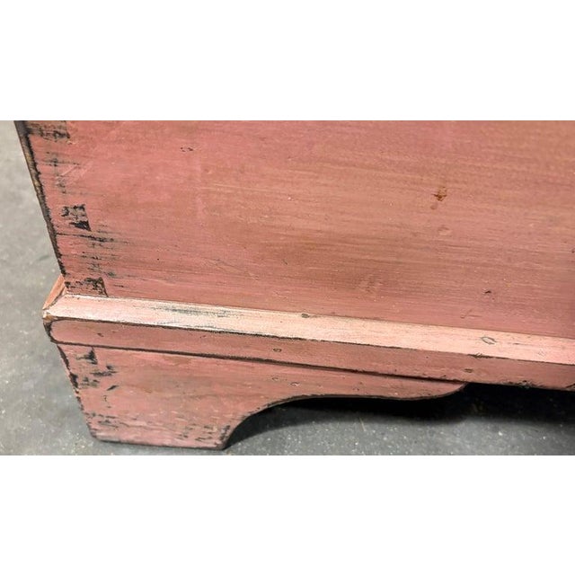 19th Century Original Painted Blanket Chest For Sale - Image 10 of 11
