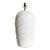 Postmodern Off White Sculpted Swirl Ceramic Table Lamp For Sale