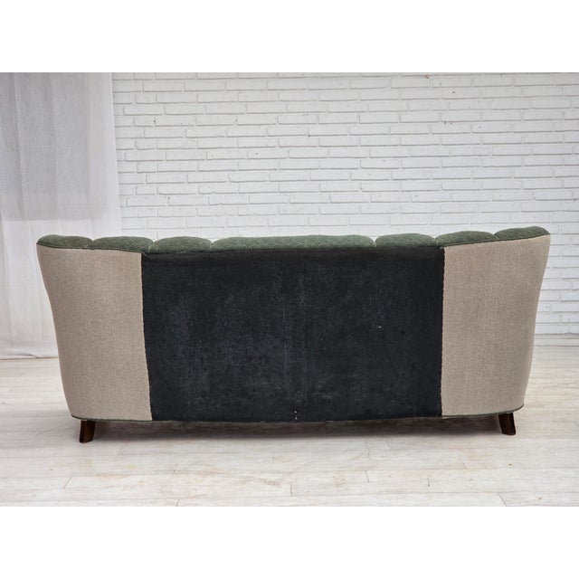 Danish 3-Seater Sofa in Furniture Wool and Oak Wood, 1960s For Sale - Image 15 of 18