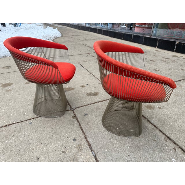 Pair of Warren Platner for Knoll Dining Chairs C1970s For Sale In Chicago - Image 6 of 13