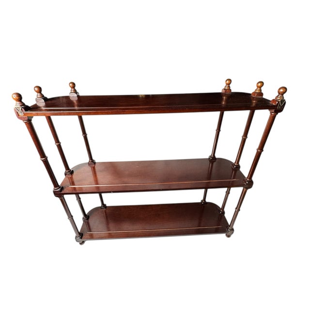 20th Century Bombay Mahogany Wall Etagere For Sale In Columbia, SC - Image 6 of 9
