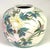 White Vintage L J Japan, Hand Painted Peonies on Porcelain Globular Vase For Sale - Image 8 of 8