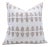 FabDivine Cushion Cover With Block Print 14x36 Inch Thick Cotton White-Darpan For Sale