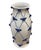 2000 - 2009 Vintage Italian Hand-Crafted Ceramic Lattice & Cobalt Blue Rose Urn Vase For Sale - Image 5 of 12