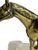 Vintage Brass Equestrian Horse Bookends on White Marble Bases – Pair of Western Style Horse Sculptures For Sale - Image 10 of 14