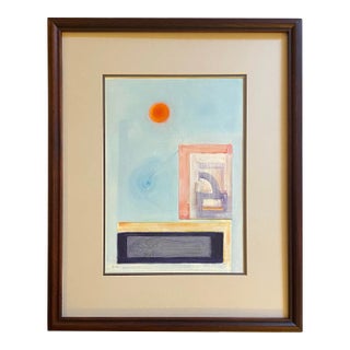 Original Oil Painting of an Abstract of Tutankhamen For Sale