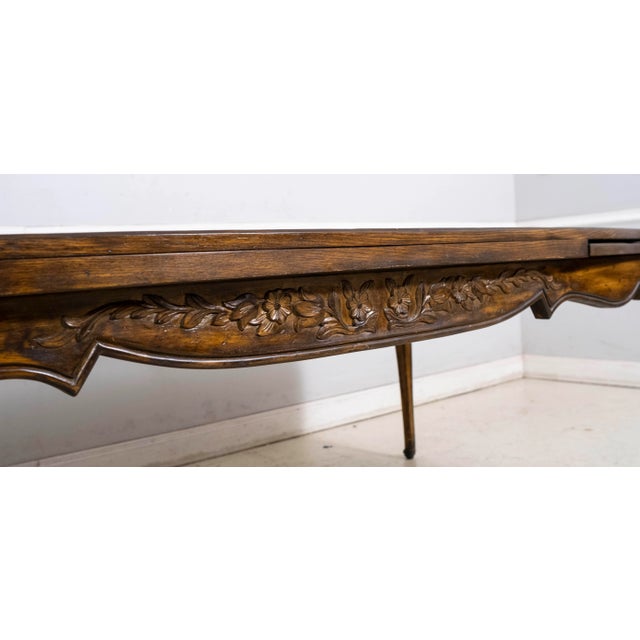 French Style Parquet Top Refractory Dining Room Table For Sale - Image 13 of 15