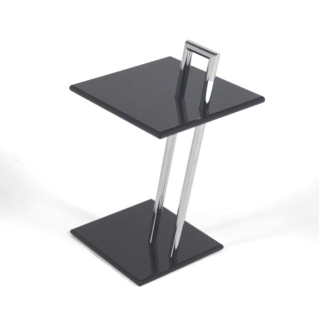 Mid-Century Modern 1980s Attributed to Elieen Gray Mobile Side Table For Sale - Image 3 of 9