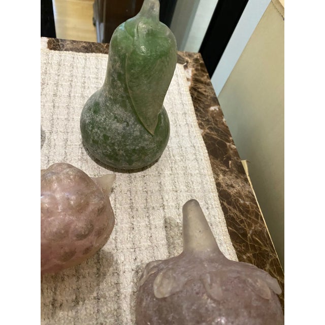 Glass 1980s Italian Murano Glass Assorted Colorful Fruit - Set of 7 For Sale - Image 7 of 10