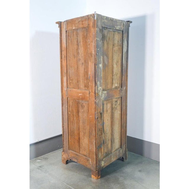 Single-Door Corner Cabinet in Wood For Sale - Image 15 of 16