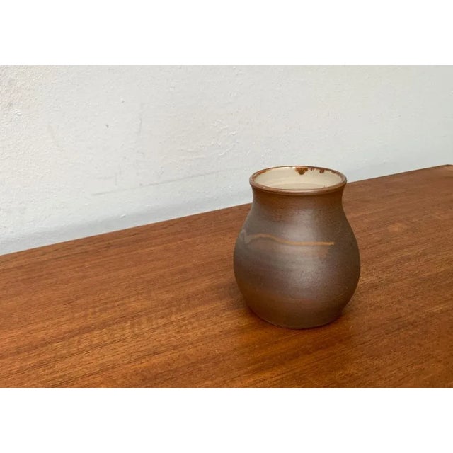 Mid-Century Ceramic Vase Signed H.W., 1960s For Sale - Image 6 of 12